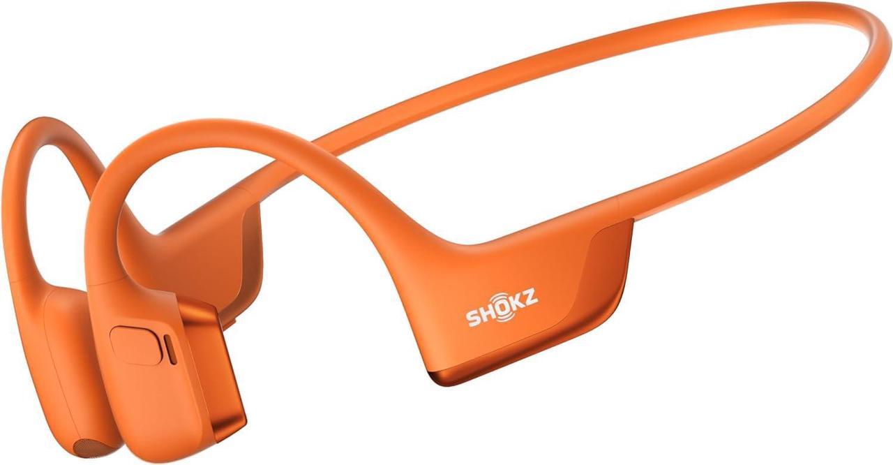Main image of SHOKZ New OpenRun Pro 2 Mini- Open-Ear, Bone Conduction Sport Headphones with Reflective Strip - Sweat Resistant, Workout HeadphonesSecure, Wireless, Comfortable Fit-Deep Bass and Smart Mic App Orange