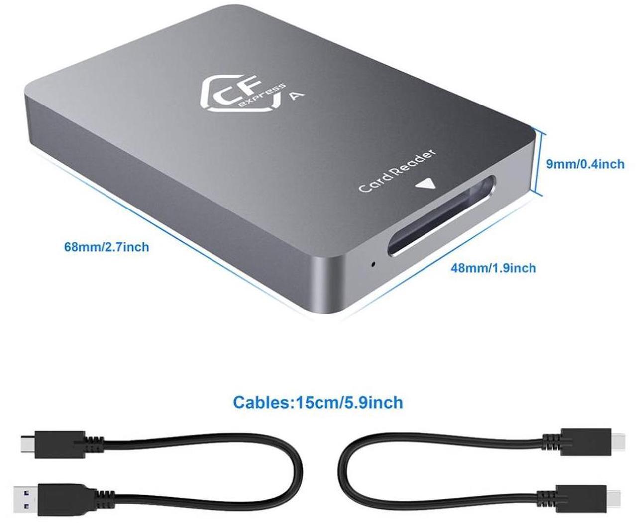 Alt view image 7 of 7 - CFexpress Type A card reader USB 3.1 Gen2 high speed card reader 10Gbps high speed stability
