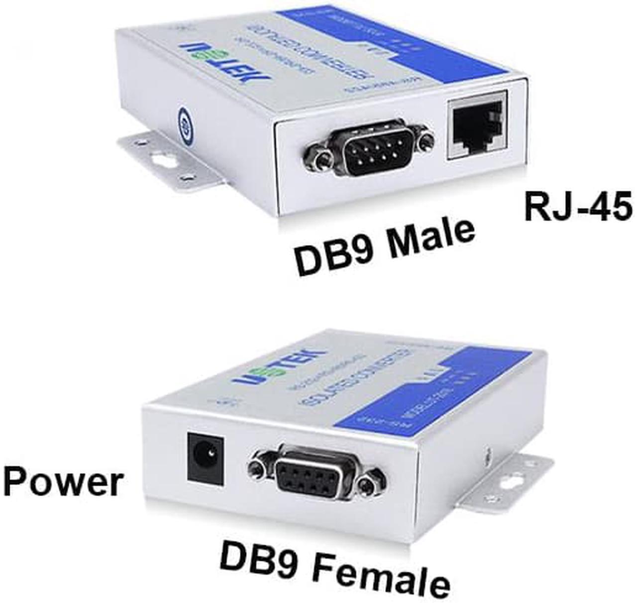 Alt view image 5 of 7 - UTEK Industrial RS232 to RS485 RS422 Optoelectronic Isolated Converter Adapter with Lightning Surge Protection DB9 Connector UT-2016