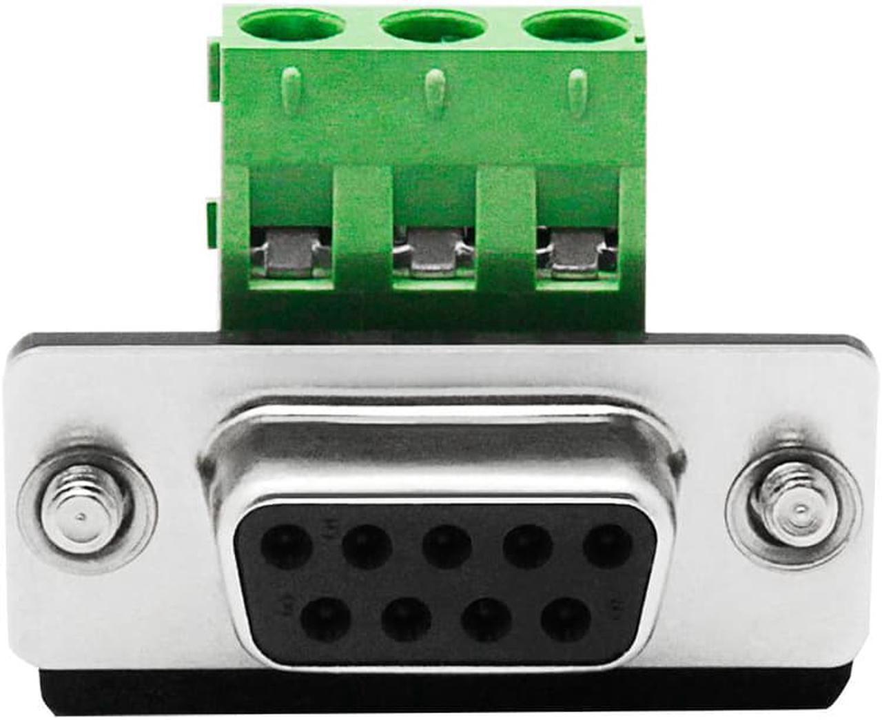 Alt view image 3 of 7 - UTEK Industrial RS232 to RS485 RS422 Optoelectronic Isolated Converter Adapter with Lightning Surge Protection DB9 Connector UT-2016