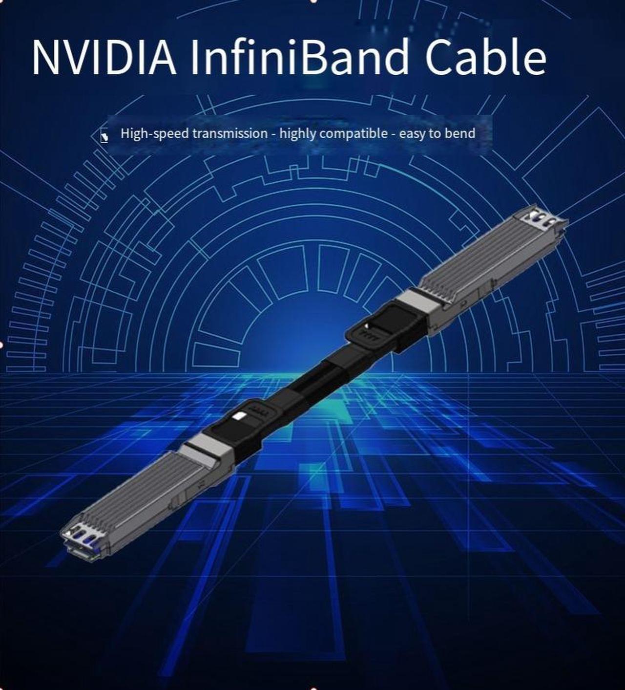 Alt view image 2 of 5 - NVIDIA InfiniBand cable 2-meter-long MCP4Y10-N002 (980-9IA0I-00N002)