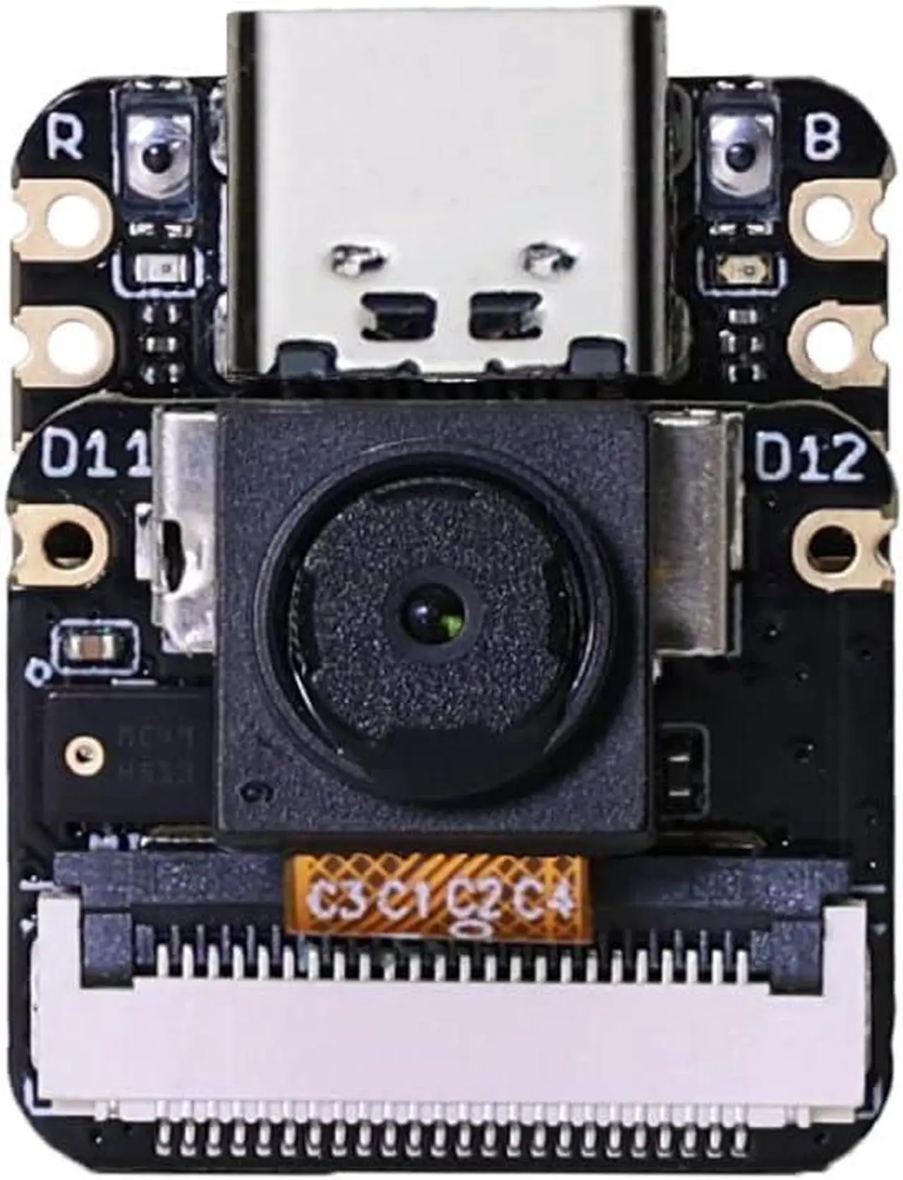 Alt view image 2 of 6 - Seeed Studio XIAO ESP32 S3 Sense - 2.4GHz Wi-Fi, BLE 5.0, OV2640 Camera Sensor, Digital Microphone, 8MB PSRAM, 8MB Flash, Battery Charge Supported, Rich Interface, IoT, Embedded ML