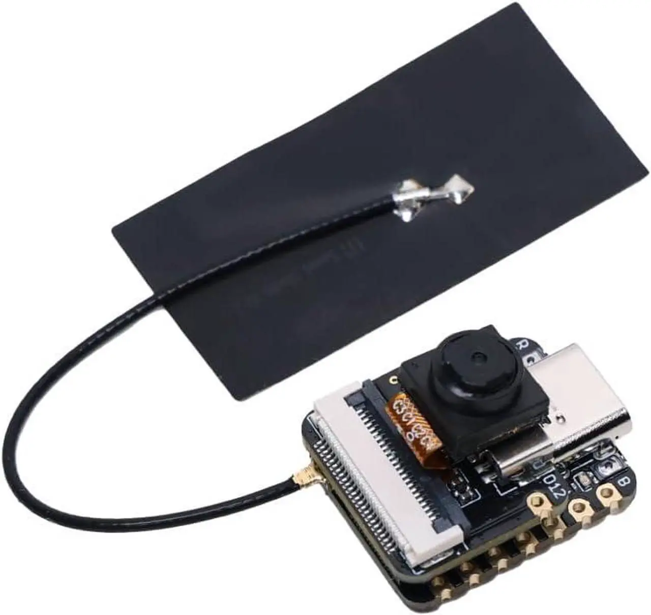 Alt view image 6 of 6 - Seeed Studio XIAO ESP32 S3 Sense - 2.4GHz Wi-Fi, BLE 5.0, OV2640 Camera Sensor, Digital Microphone, 8MB PSRAM, 8MB Flash, Battery Charge Supported, Rich Interface, IoT, Embedded ML