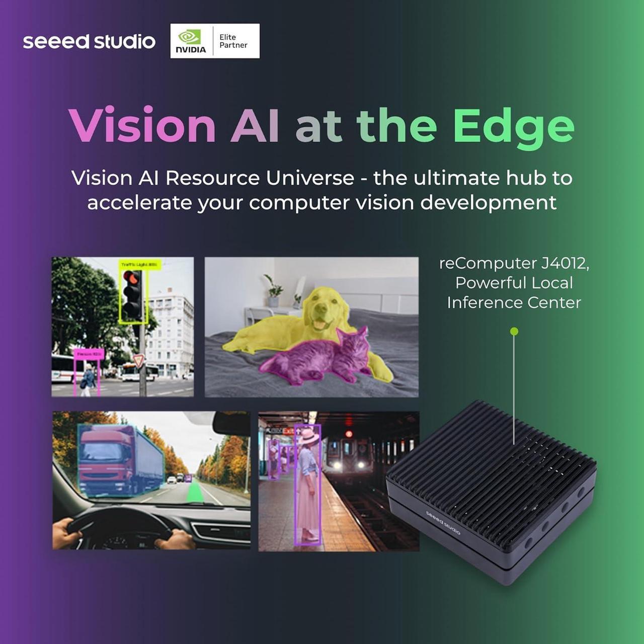 Alt view image 4 of 7 - seeed studio NVIDIA Jetson Orin NX 16GB Edge AI Device - reComputer J4012, 4xUSB 3.2, M.2 Key E & Key M Slot, Pre-Installed Jetpack System with NVIDIA Jetpack on 128GB NVMe SSD