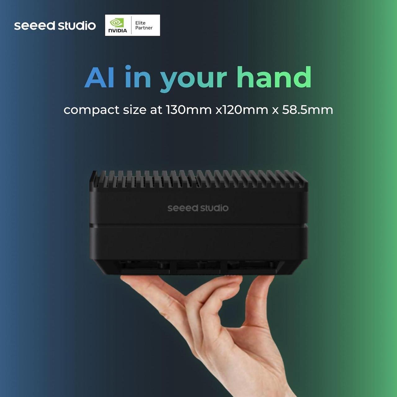 Alt view image 6 of 7 - seeed studio NVIDIA Jetson Orin NX 16GB Edge AI Device - reComputer J4012, 4xUSB 3.2, M.2 Key E & Key M Slot, Pre-Installed Jetpack System with NVIDIA Jetpack on 128GB NVMe SSD