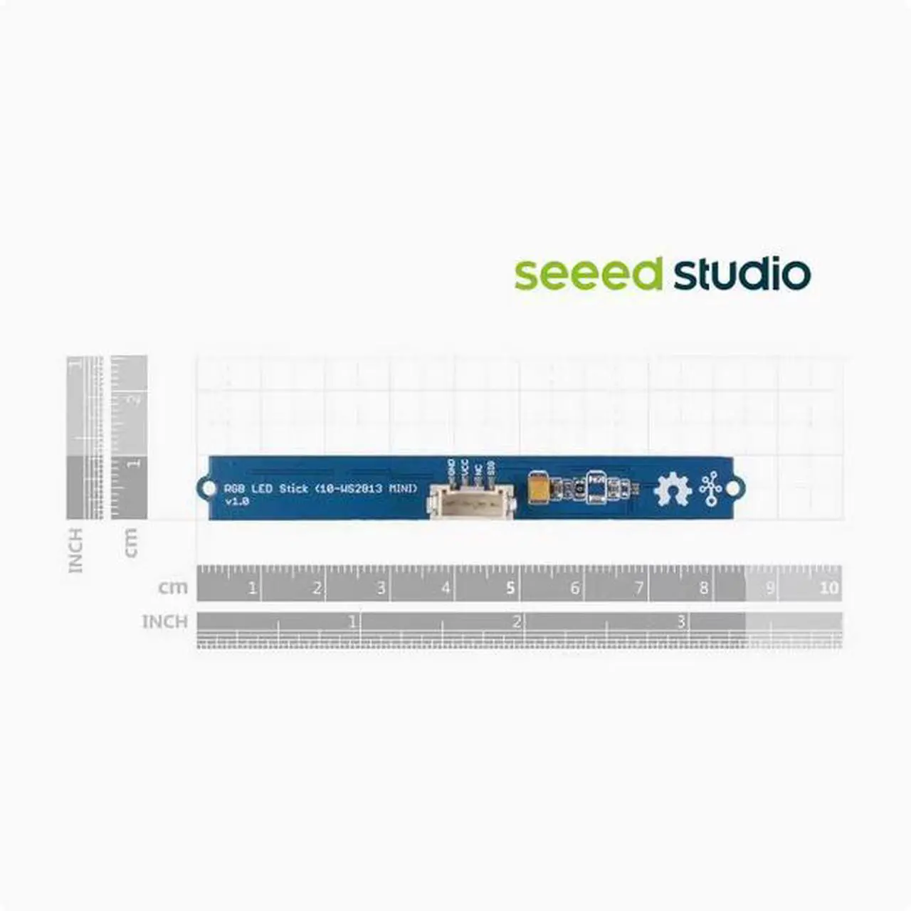 Alt view image 3 of 4 - Grove - RGB LED Stick (10-WS2813 Mini) Full-color light strip sensor