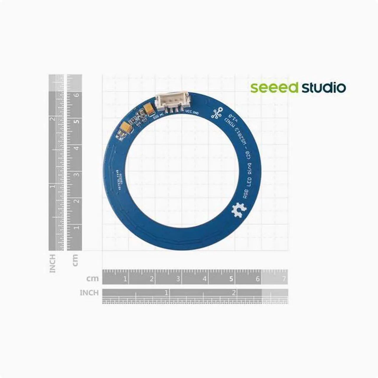 Alt view image 2 of 3 - Grove Ultimate RGB LED Ring (24-WS2813 Mini) Light ring full-color light ring sensor