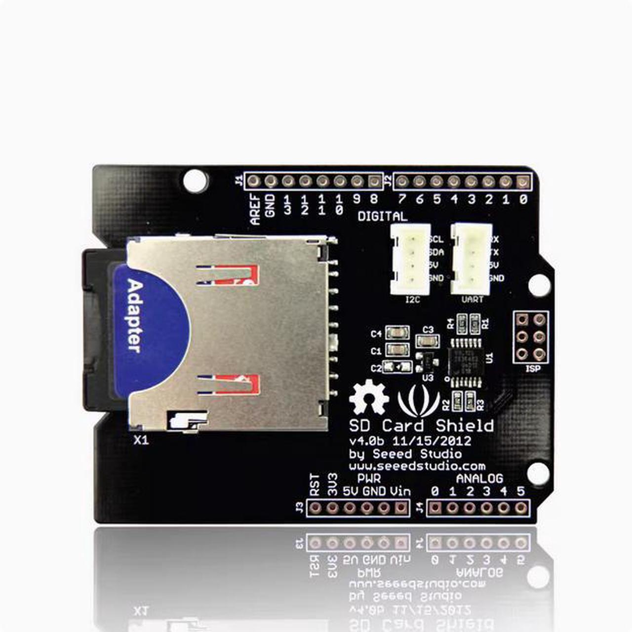 Main image of SD Shield development board, Micro SD/TF/SD card expansion board, card reader expansion board, arduino compatible
