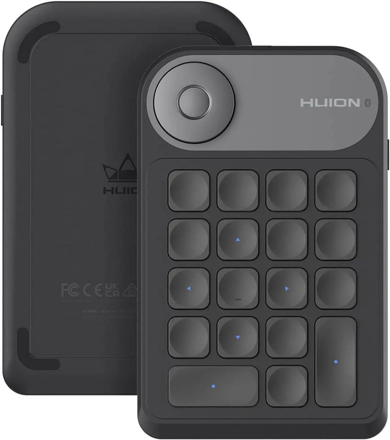 Main image of HUION Keydial Mini Bluetooth Programmable Keypad with Dial 5 Keys Anti-ghosting 18 Customized Keys, Wireless Shortcut Keyboard for Drawing Tablet, PC, MacBook, Surface Pro, Laptops