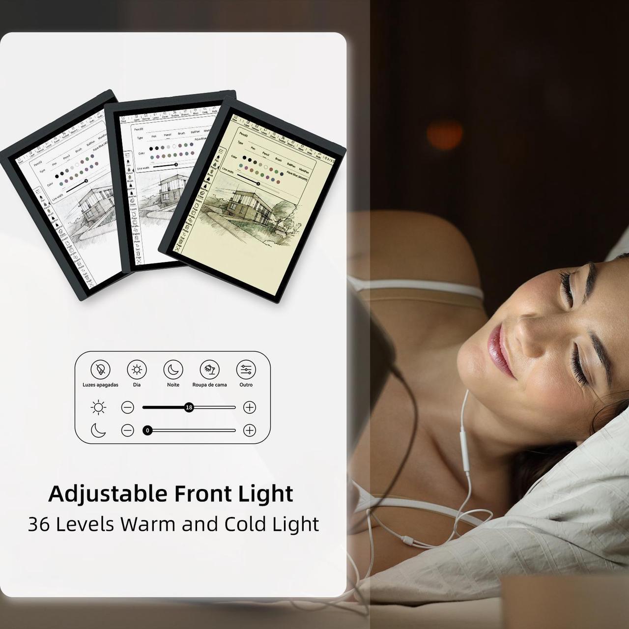Alt view image 5 of 7 - Bigme 10.3" Color E-Paper Read-Write Tablet with 6GB RAM and 128GB Storage, Ultra-Thin 5.5mm  Design for Business Meetings, Featuring High-Resolution Touchscreen and Advanced Speech Recognition