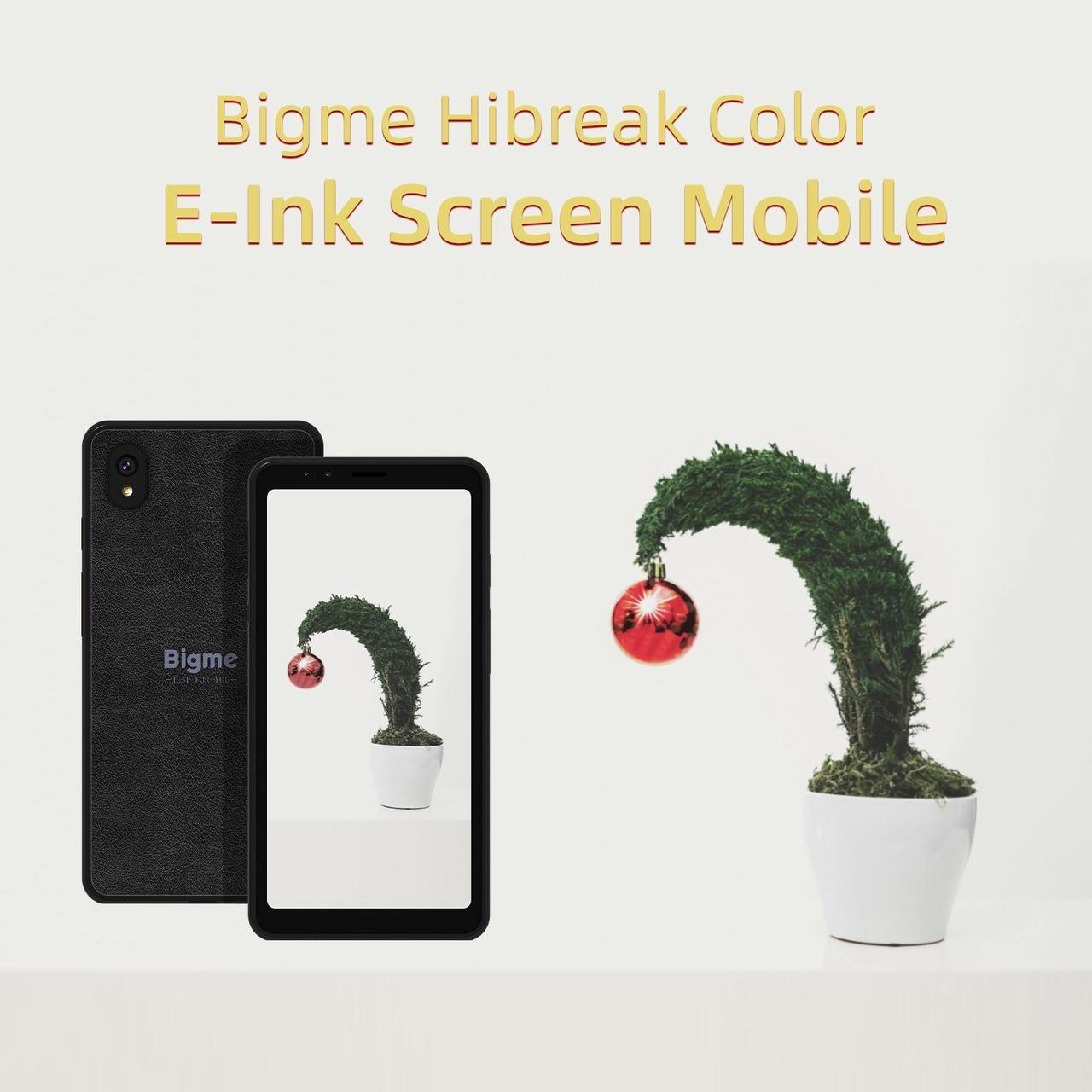 Alt view image 3 of 7 - Bigme HiBreak Color E-Ink Smartphone, 6G+128GB Android 11, 5.84-Inch HD Screen, 36-Level Front Light, USB-C, 3300mAh Battery, Dual Camera - Black