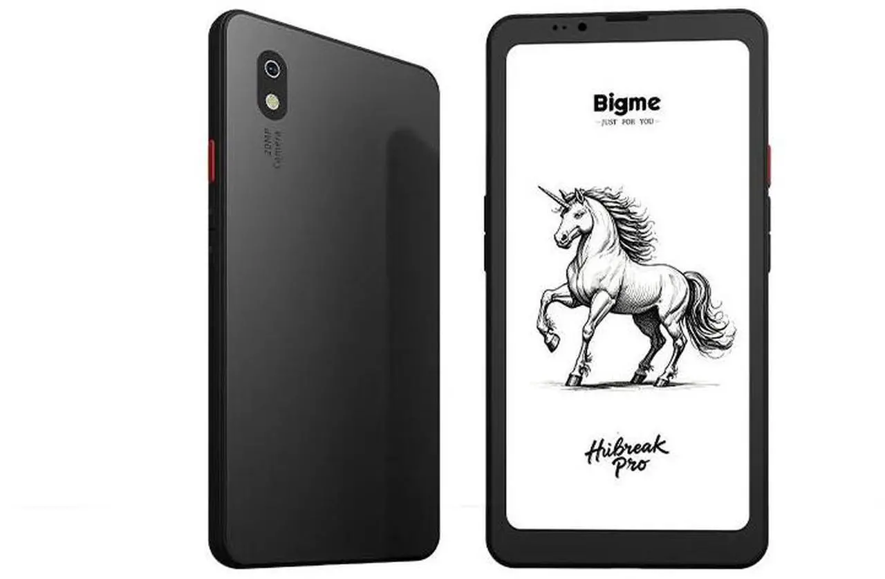 Main image of Bigme HiBreak Pro 6.13" Epaper Cell Phone with Android 14 OS - 8GB RAM, 256GB Storage, 5G Dual SIM, GPS, and Dual Cameras for Enhanced Productivity and Connectivity Black