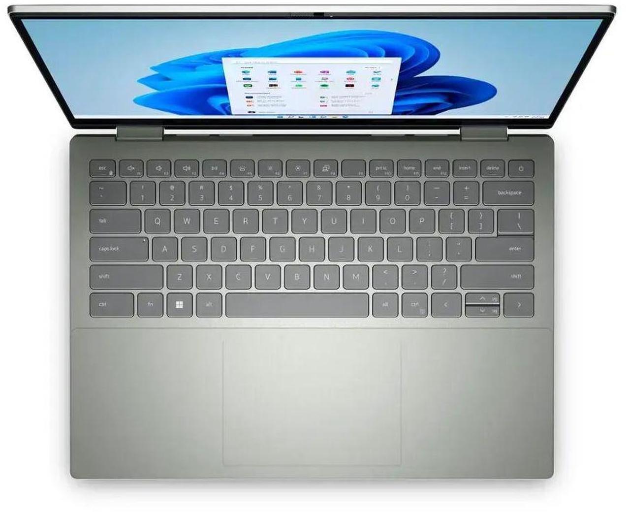 Alt view image 2 of 5 - Dell - Inspiron 7425  14" Full HD+ 2-in-1 Touchscreen Laptop  Ryzen 7 5825U  32GB RAM  512GB NVMe SSD  Pebble Green - Very Good Condition (B Grade)