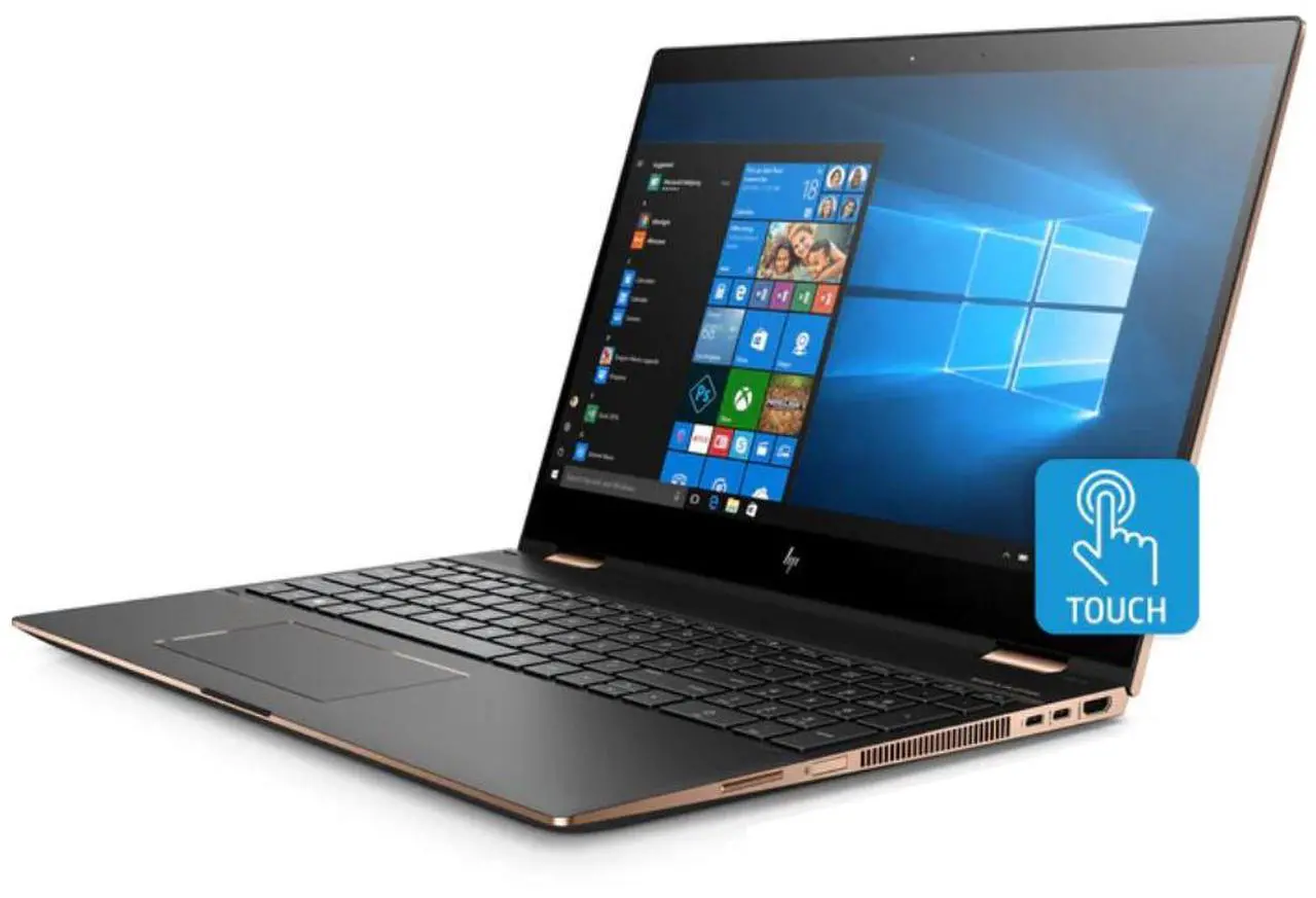 Alt view image 2 of 2 - HP - Spectre x360 - 4K Touchscreen Laptop - Intel Core i7-8705G - 8GB RAM - AMD RX VEGA M GL - 512GB SSD - Gray - 15-ch017nr - Very Good Condition (B Grade)