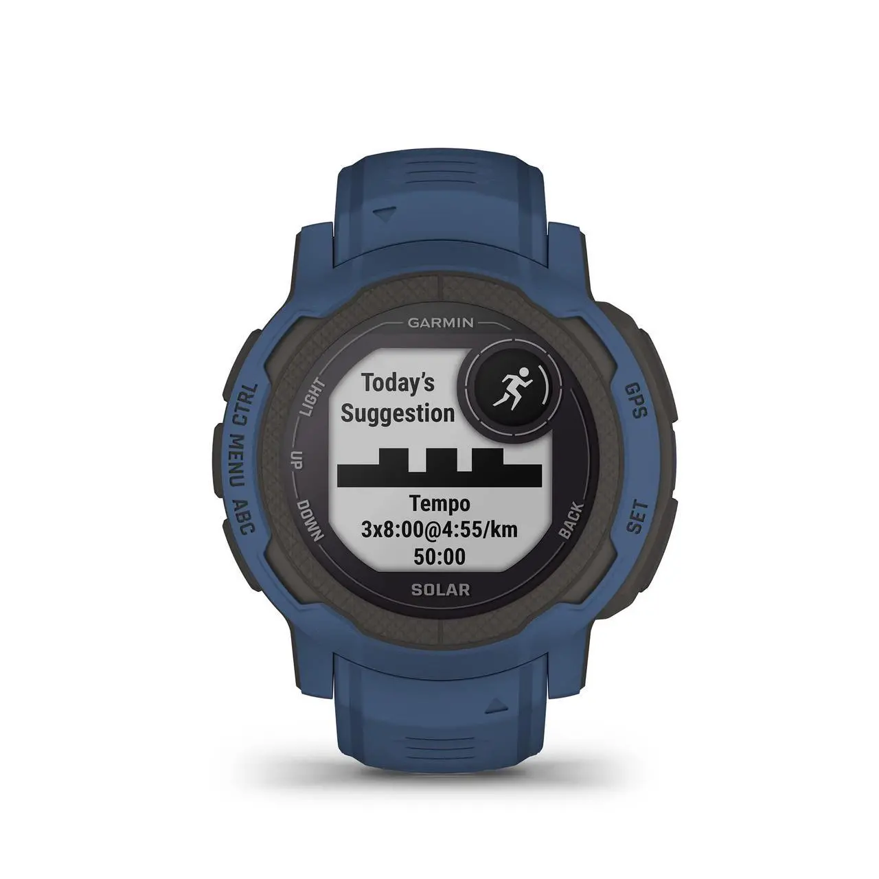 Alt view image 5 of 7 - Garmin Instinct 2 Solar 45mm GPS Tidal Blue/Graphite Case w/ Tidal Blue Silicone Band - 010-02627-06