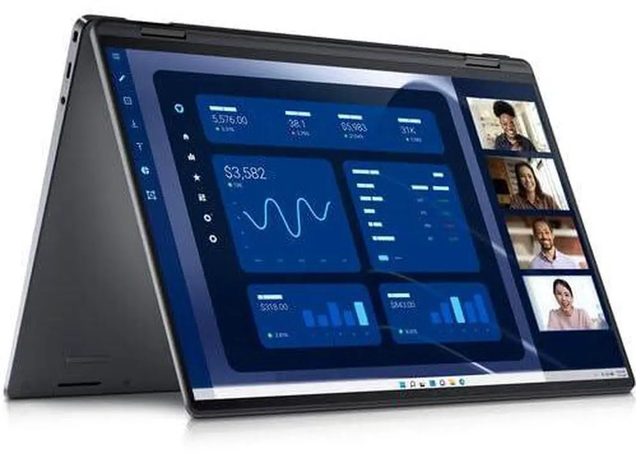 Alt view image 2 of 7 - Dell Latitude 9000 (9450) 2-in-1 Laptop - 14 inch QHD+ (2560 x 1600) 500-nits Touch Display - Intel Core Ultra 7 Processor 165U 12-Core - 1TB SSD - 32GB RAM - Win11 pro