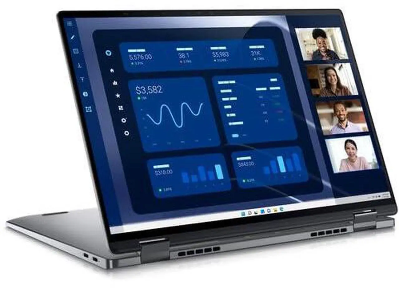 Alt view image 4 of 7 - Dell Latitude 9000 (9450) 2-in-1 Laptop - 14 inch QHD+ (2560 x 1600) 500-nits Touch Display - Intel Core Ultra 7 Processor 165U 12-Core - 1TB SSD - 32GB RAM - Win11 pro