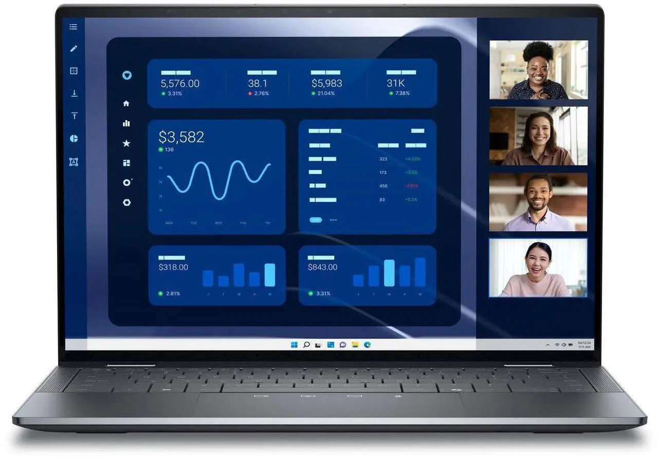 Alt view image 7 of 7 - Dell Latitude 9000 (9450) 2-in-1 Laptop - 14 inch QHD+ (2560 x 1600) 500-nits Touch Display - Intel Core Ultra 7-165U - 512GB SSD - 16GB RAM - Win11 pro