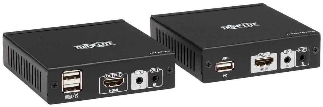 Main image of Tripp Lite HDMI HDBaseT KVM Console Extender Over Cat6, 4k HDMI Video Extender, 2 USB Ports, IR, 4K @ 30 Hz, 1080p (B013-HU-4K)