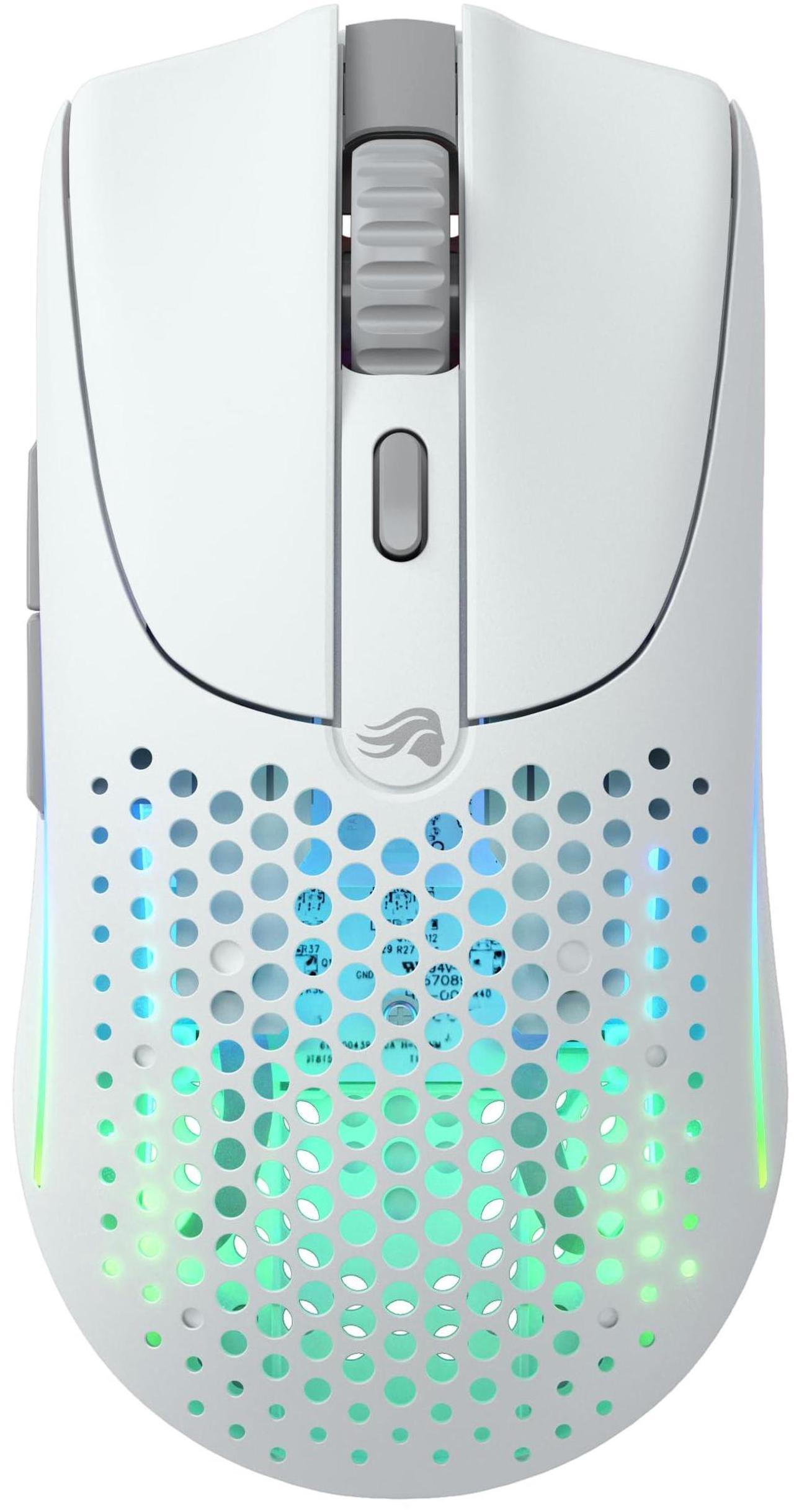 Alt view image 2 of 5 - Glorious Gaming Model O 2 Wireless Gaming Mouse - Hybrid 2.4GHz & Bluetooth Wireless, 68g Superlight, Long Battery Life, 26k BAMF 2.0 Sensor, RGB, Ambidextrous, 6 Buttons, PTFE Feet - White
