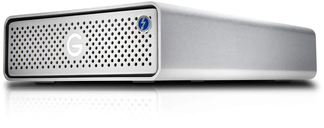 Alt view image 5 of 5 - G-Technology 10TB G-DRIVE with Thunderbolt 3 and USB-C Desktop External Hard Drive, Silver - 0G05378-1