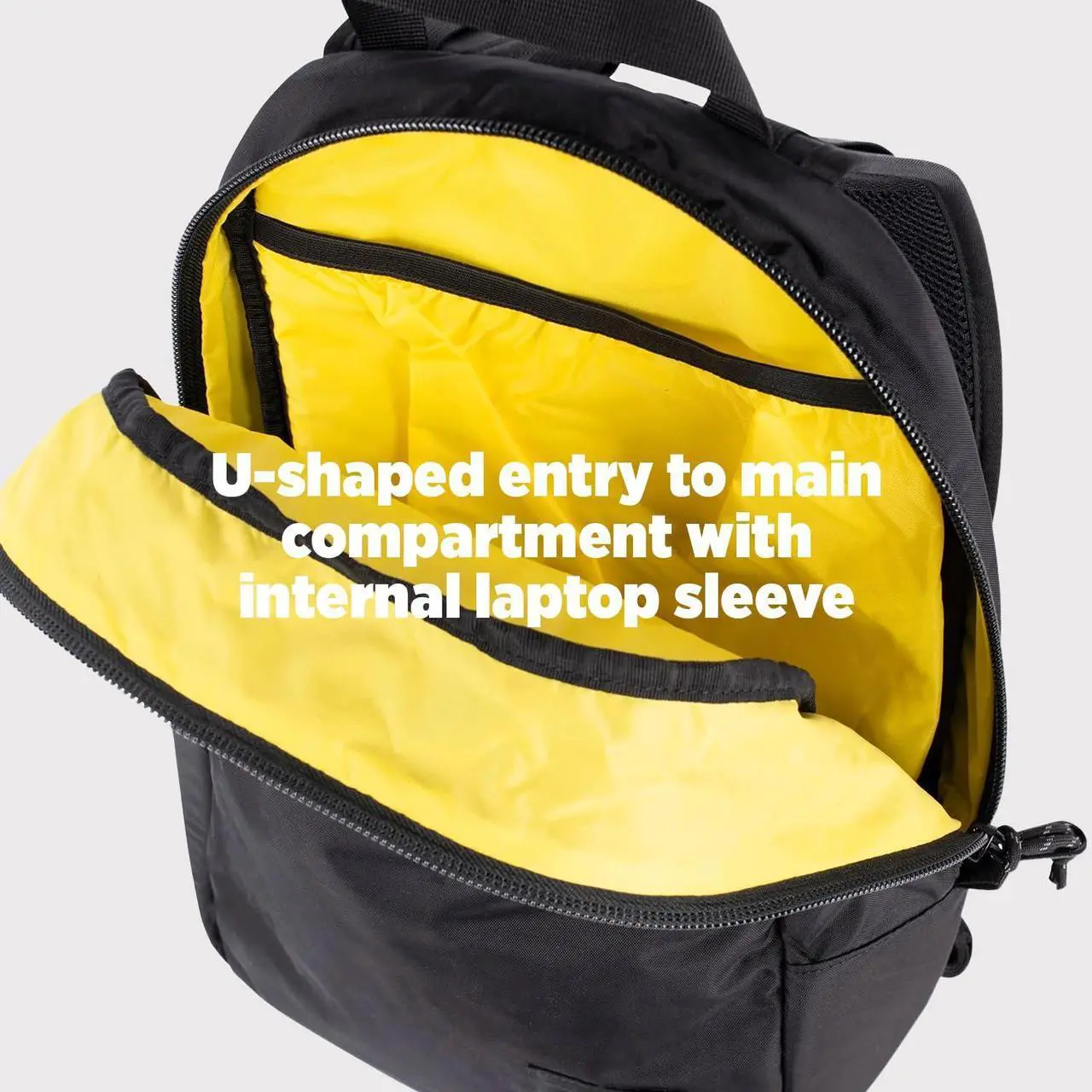 Alt view image 5 of 5 - Topo Designs Light Pack - Versatile Everyday + Everywhere Bag, Internal Laptop Sleeve, Padded Shoulder Straps, 2024 Model (Black)