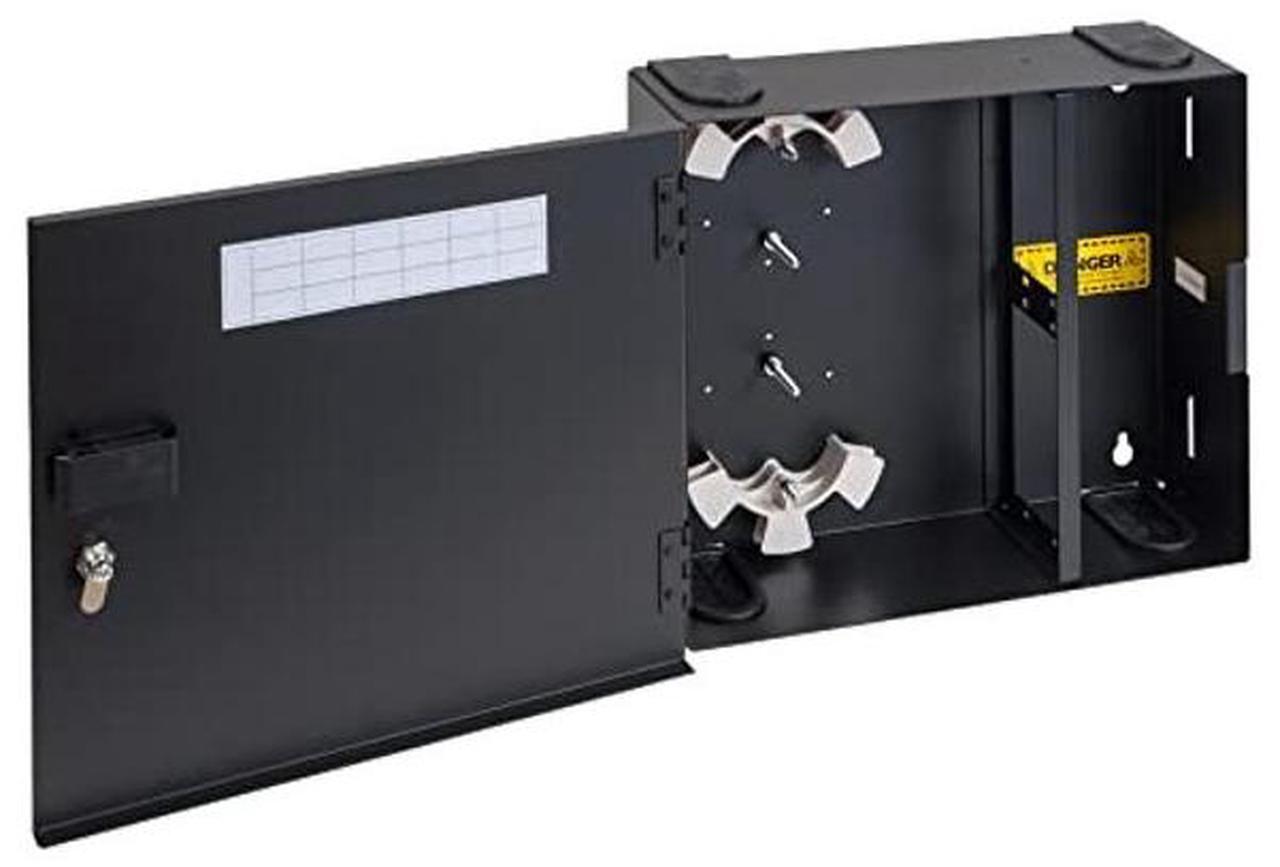 Main image of ICC Fiber Optic Wall Mount Enclosure - 4 Slots for LGX Compatible Adapter Panels or Cassettes (Sold Separately), Fiber Enclosure Supports up to 96 Fibers, Secure Fiber Management Solution, ICFODE41WM