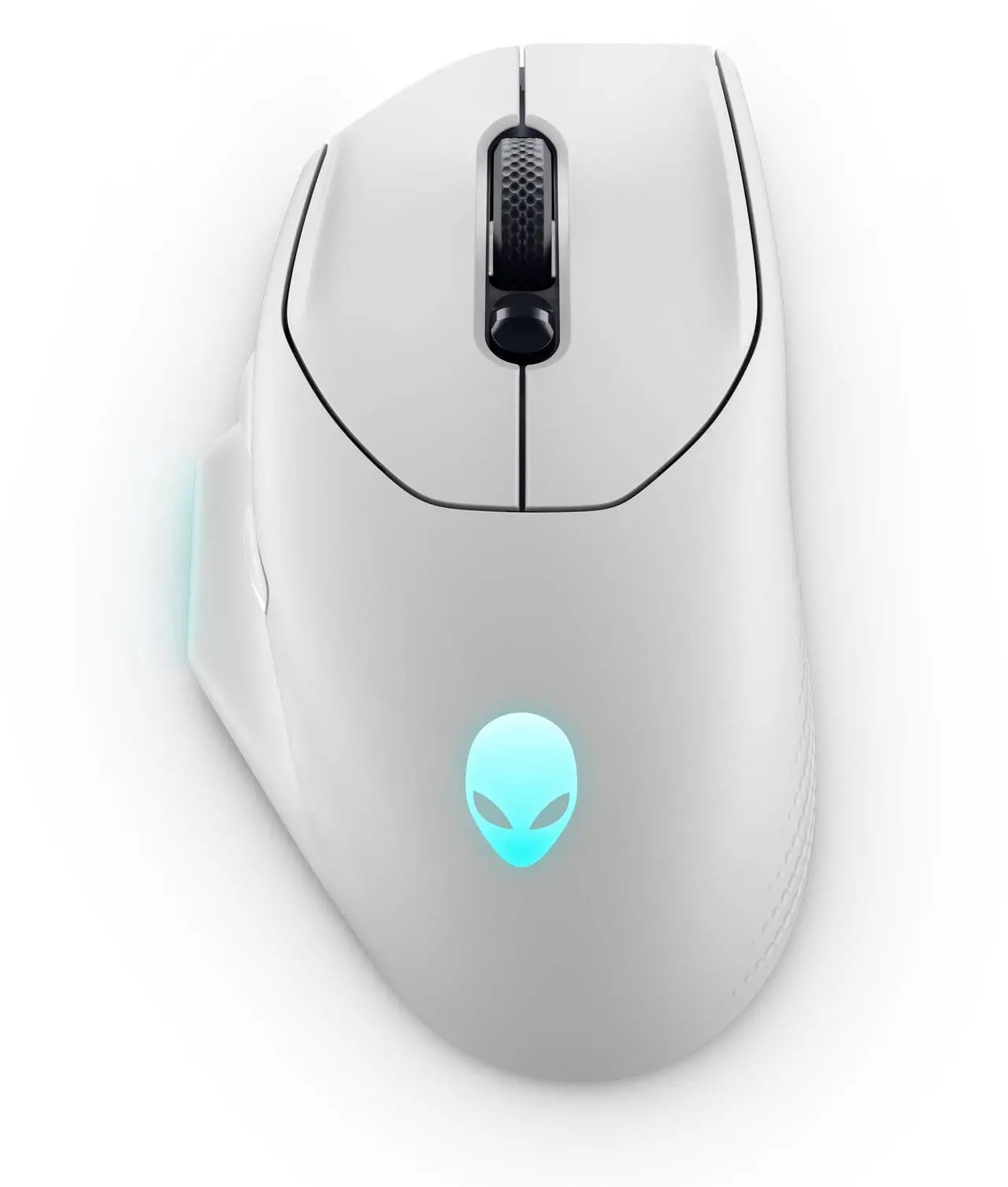 Main image of Alienware Wireless Gaming Mouse AW620M - Wireless/Wired, 1 x USB - 4 pin USB Type A, 26000 dpi, 3.52oz (99g) Weight, 7 Buttons, Non-Slip Grip, up to 140 Hours of Gaming - Lunar Light