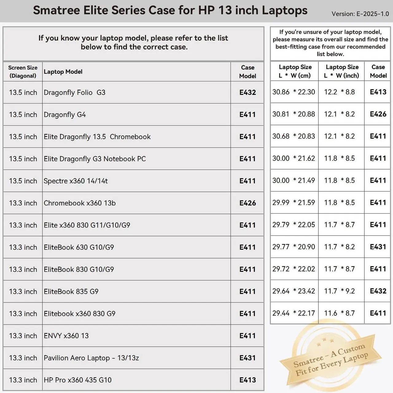 Alt view image 3 of 5 - Smatree 13 inch Laptop Sleeve for HP Pavilion Aero 13/13z, Pro x360 Fortis 11 G11/G10/G9, HP Fortis 11 G9 Q/Fortis x360 11 G3 J, Chromebook 11 G9/Chromebook x360 11 G4, Computer Bag with Pocket (E431)