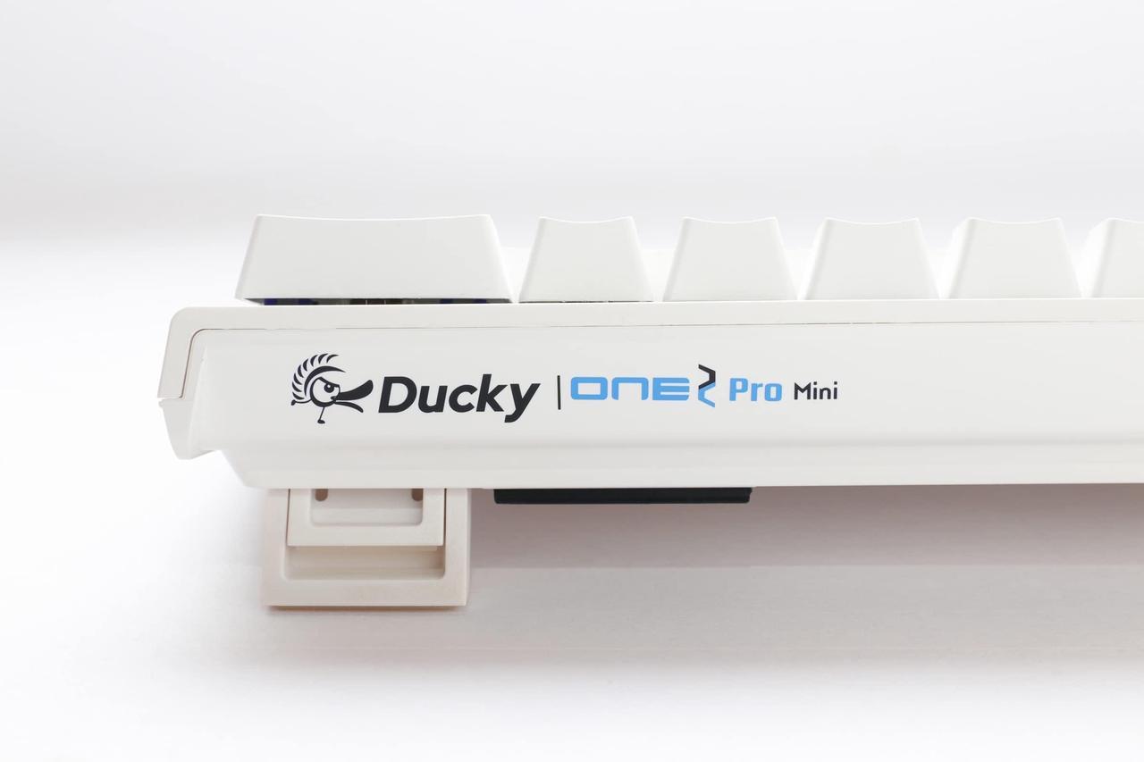Alt view image 4 of 5 - Ducky One 2 Pro 60% Mechanical Keyboard: Quack Mechanics Dampening, Kailh Box Red Switches, High-Density PBT doubleshot Keycaps, RGB, US, White