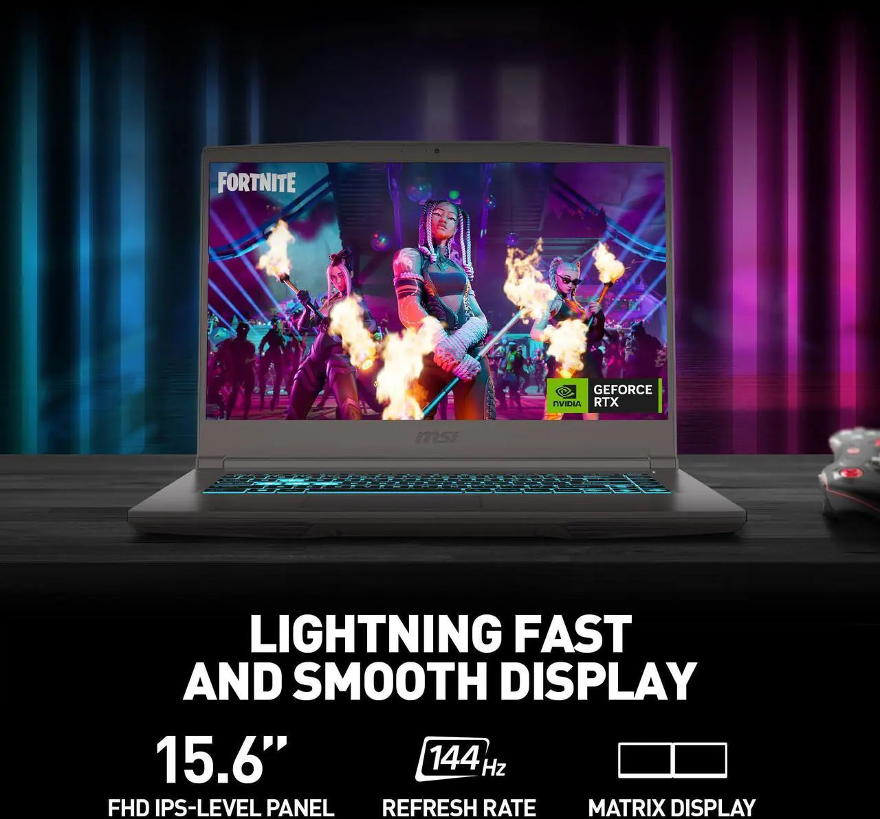 Alt view image 3 of 4 - MSI Thin A15 15.6" 144Hz FHD Gaming Laptop: Ryzen 7-7735HS, NVIDIA Geforce RTX 4050, 16GB DDR5, 512GB NVMe SSD, Cooler Boost 5, Win 11: Black B7VE-214US