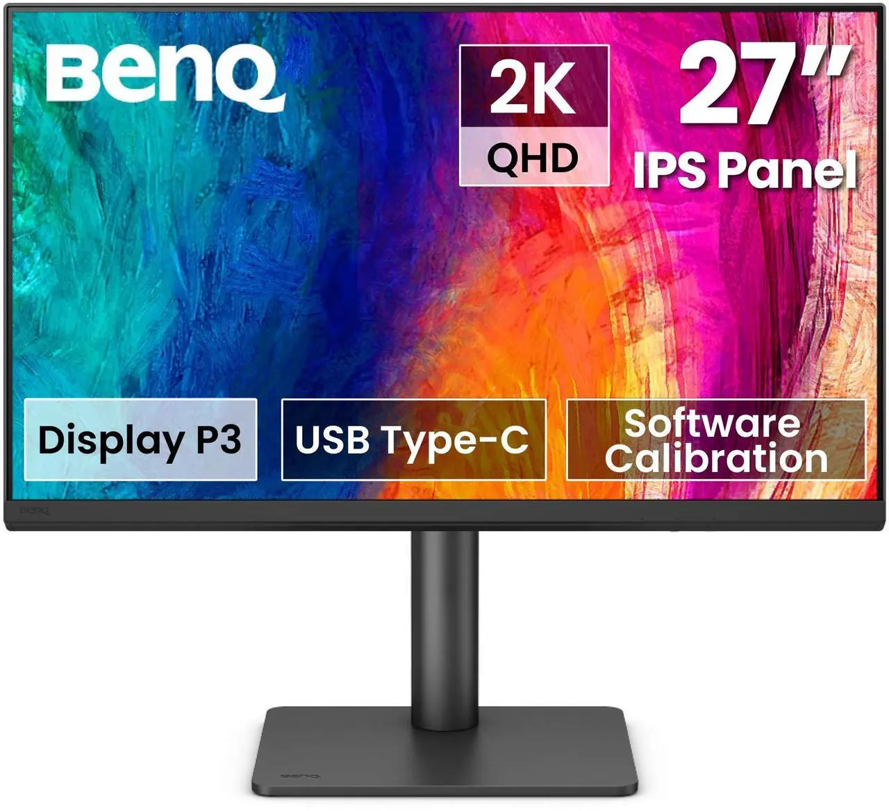 Main image of BenQ PD2706QN 27" 2K QHD (2560x1440) Monitor for Designers, IPS, 95% P3, 100% sRGB/Rec.709, 90W USB-C, 100Hz, Software Calibration, Daisy Chain(MST), Anti-Glare Nano Matte Panel, Height Adjustable
