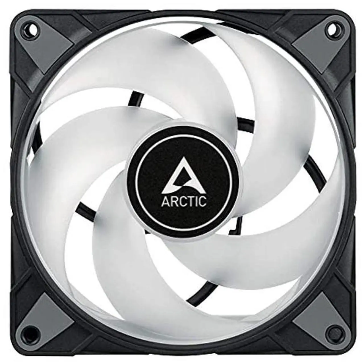 Alt view image 4 of 5 - ARCTIC P12 PWM PST A-RGB (3 Pack) - 120 mm PWM case Fan Optimized for Static Pressure, case Fan, semi-Passive: 0-2000 RPM, 5V 3 pin ARGB LED, Single Fan - Black
