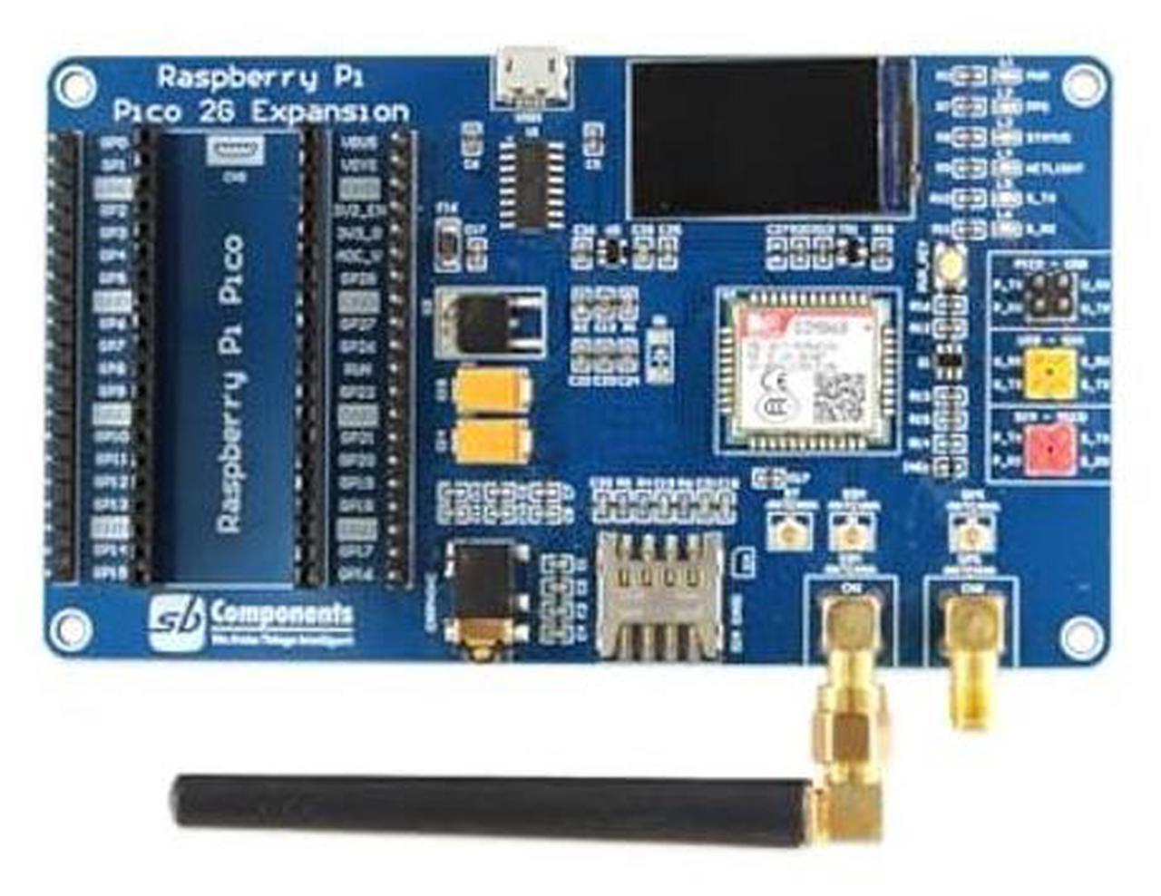 Alt view image 5 of 5 - sb components Raspberry Pi Pico 2G Expansion Quad-Band GSM/GPRS/GNSS Expansion for Raspberry Pi Pico, Adds Cellular and GPS Support to The Pico