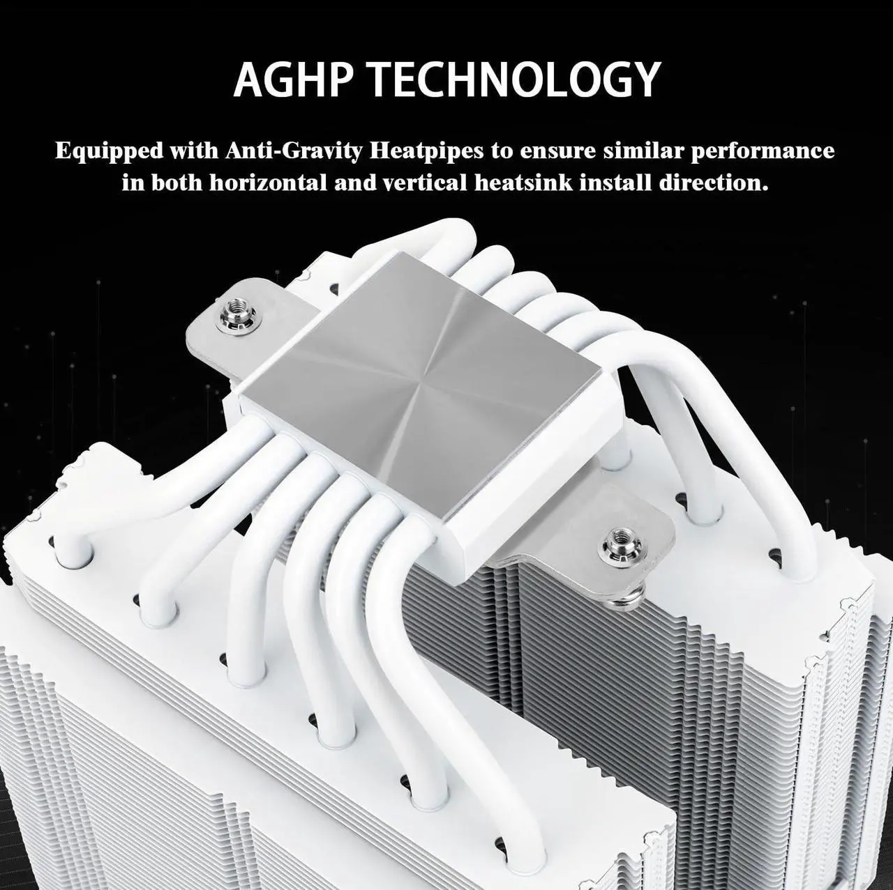 Alt view image 2 of 5 - Thermalright Royal Pretor 130 White CPU Air Cooler, Computer Double Towers Radiator, 6 Heat Pipes CPU Cooler, Dual PWM Fans,High Performance PC Cooling,for AM4/AM5;Intel 1851/1700/1150/1151/1200/2011