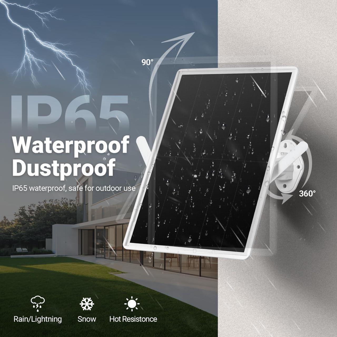 Alt view image 5 of 5 - Orayafid Solar Outdoor Repeater,Weatherproof Wi-Fi Range Extender-2.4GHz Outdoor Wireless Internet Signal Booster with Solar Power+ 20000mAh Battery-No WiFi Dead Zones for Home