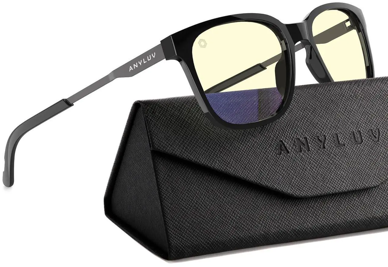Main image of ANYLUV Al-Mg Metal Computer Blue Light Blocking Glasses + Computer Gaming Glasses