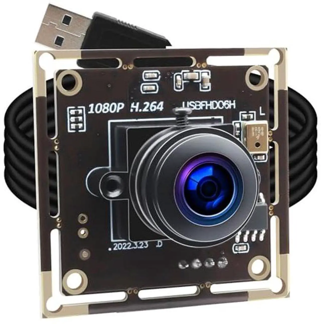 Main image of ALPCAM USB Camera Module Wide Angle 180 Degree Fisheye USB Webcam Low Illumination 1080P Webcam for Raspberry Pi,USB2.0 Lightburn Camera,Plug and Play for Windows/Linux/Mac