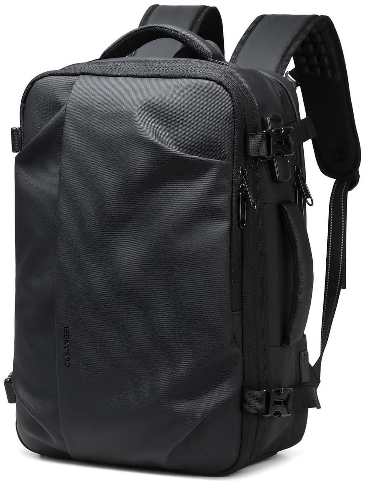 Main image of Cusangel compression Vacuum Backpack for Travel,Vacpack,Flight Approved Carry On Backpacks for International Travel,laptop Daypack 45L Expandable 60L Airback (No Vacuum pump)