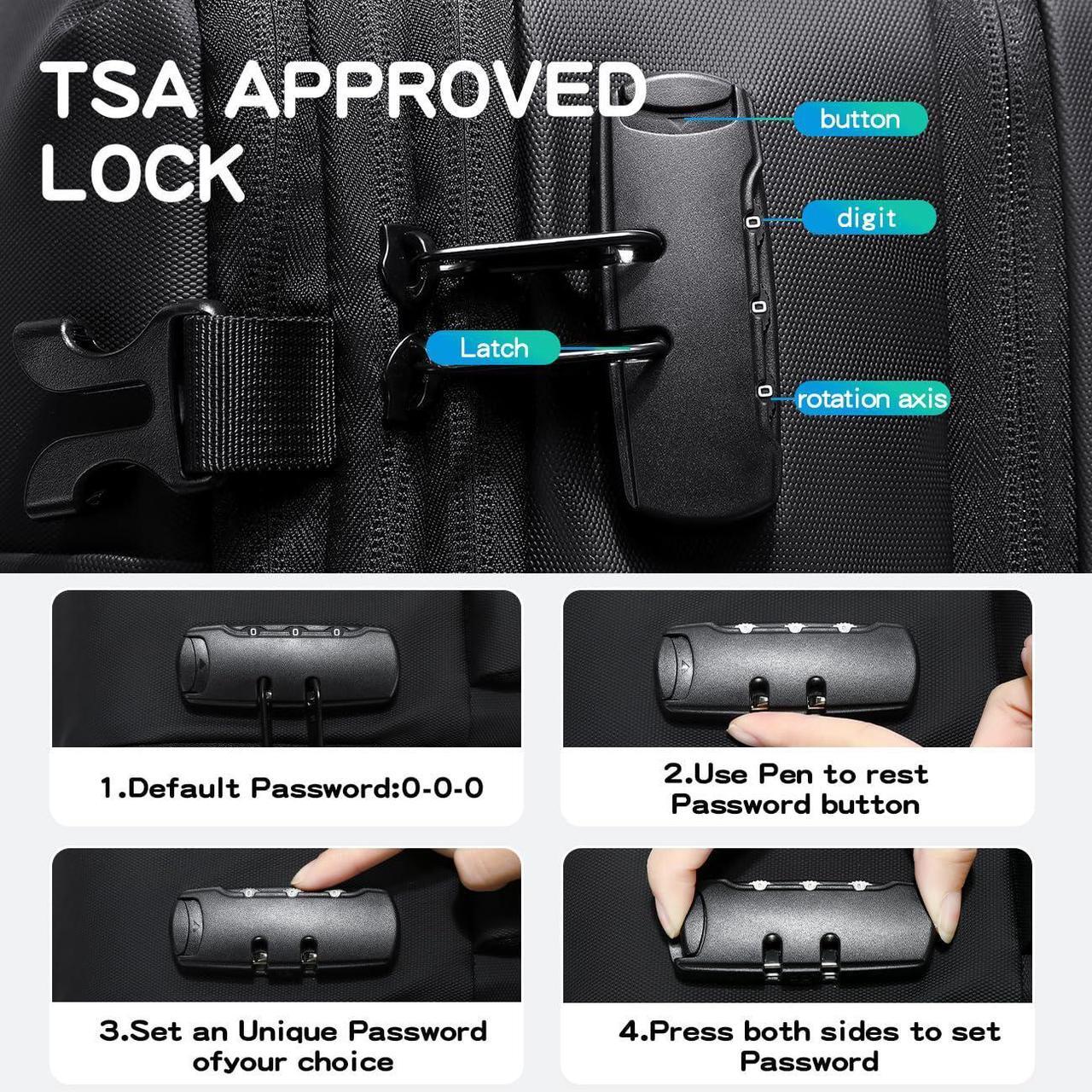 Alt view image 3 of 5 - Cusangel compression Vacuum Backpack for Travel,Vacpack,Flight Approved Carry On Backpacks for International Travel,laptop Daypack 45L Expandable 60L Airback (No Vacuum pump)
