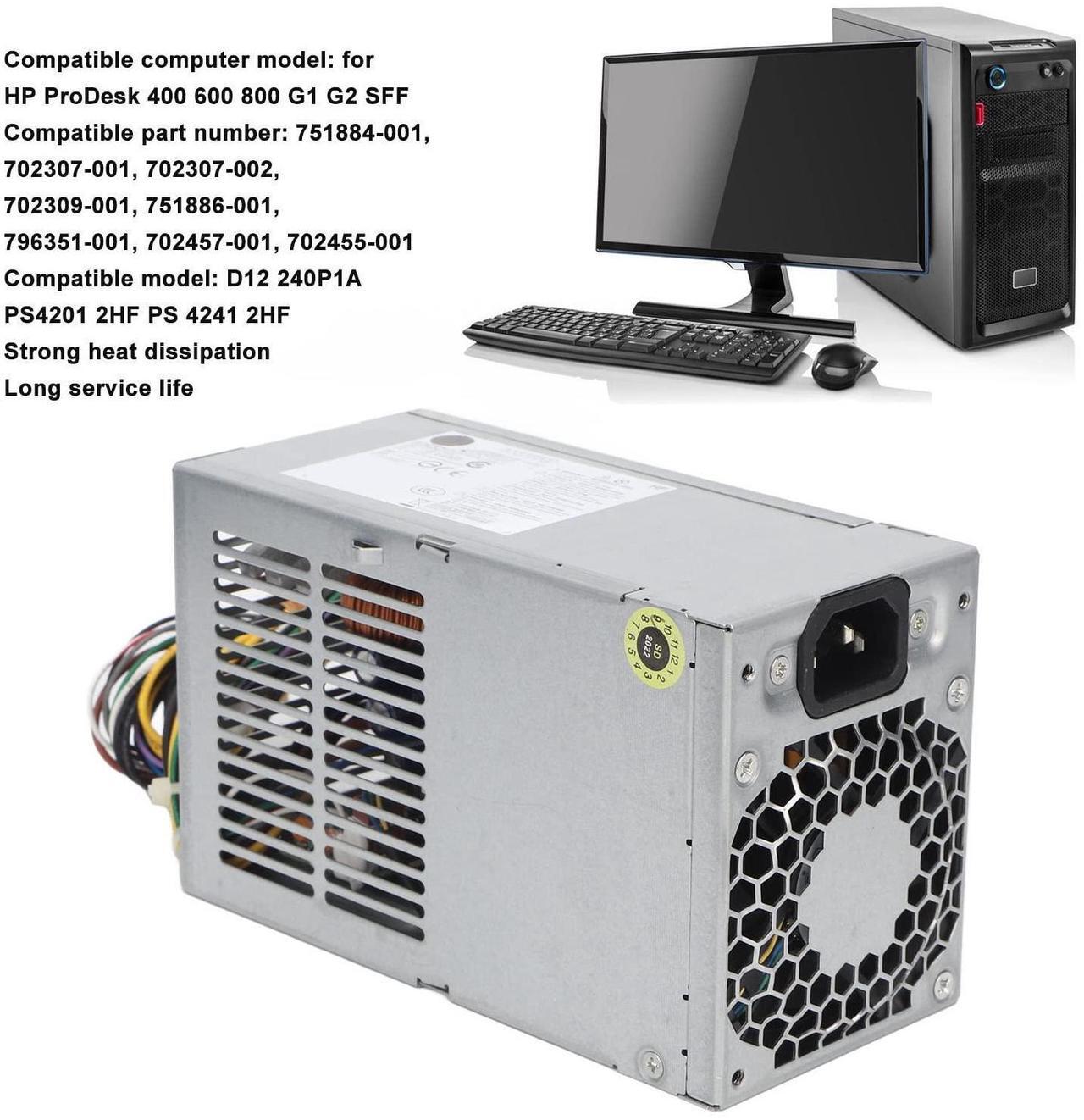 Alt view image 2 of 5 - 240W Power Supply Replacement for HP ProDesk 400 600 800 G1 G2 SFF, 751884-001 702307-001 702307-002 702309-001 751886-001 796351-001 702457-001 702455-001