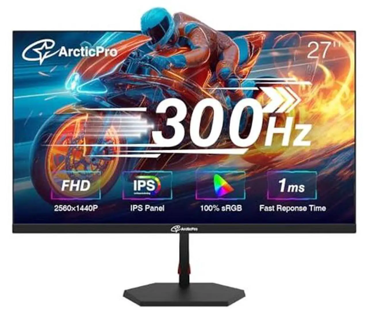 Main image of ArcticPro 27 inch 300Hz 240Hz Gaming Monitor, FHD 1080p, 1ms, PC Monitor Gaming, Fast IPS, Adaptive sync, PC Computer Monitor, Ultra Slim, DP x2, HDMI x2, VESA Support, Bluelight Filter