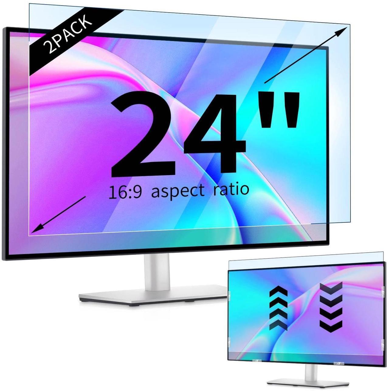 Main image of IPROKKO [(2 Pack)]  24 inch Anti-Blue Light monitor Screen Protector for 16:9 Widescreen,Removable Anti Glare Blue Light Blocking Screen Filter,LED PC Anti-UV Eye Protection Filter Film