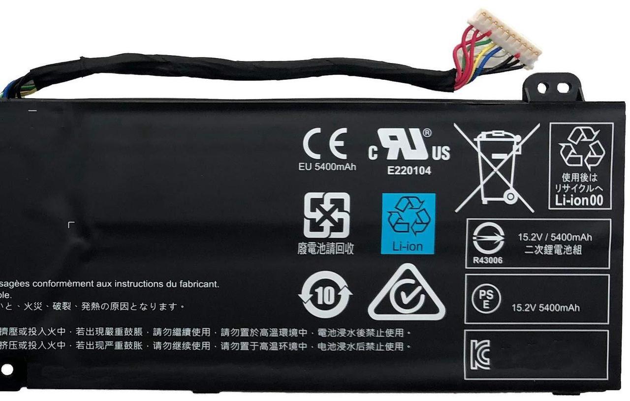 Alt view image 3 of 5 - OUWEE AP18JHQ Laptop Battery Compatible with ACER ConceptD 7 CN715-71 Predator Triton 500 PT515-51 PT515-52 Series KT.00408.001 4ICP8/35/142 15.2V 84.36Wh 5550mAh 4-Cell