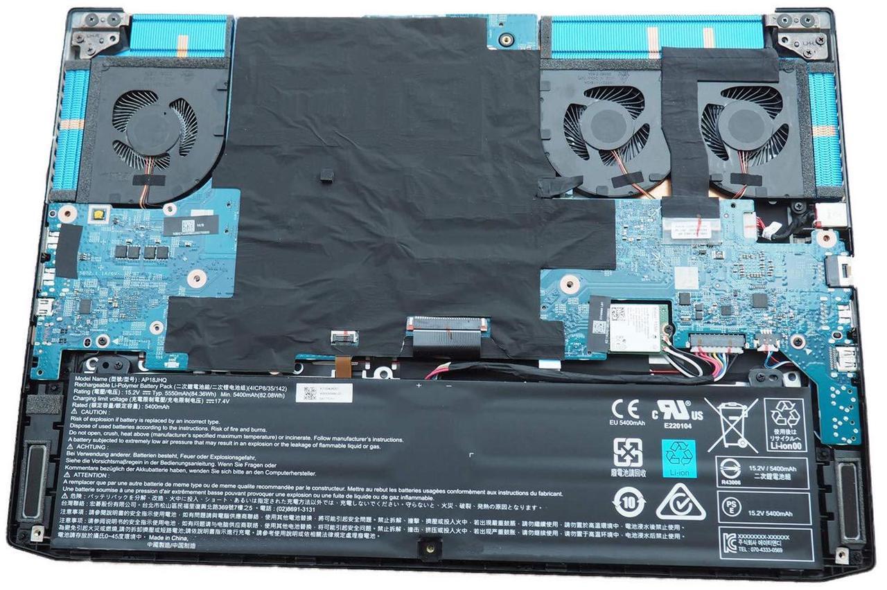 Alt view image 4 of 5 - OUWEE AP18JHQ Laptop Battery Compatible with ACER ConceptD 7 CN715-71 Predator Triton 500 PT515-51 PT515-52 Series KT.00408.001 4ICP8/35/142 15.2V 84.36Wh 5550mAh 4-Cell