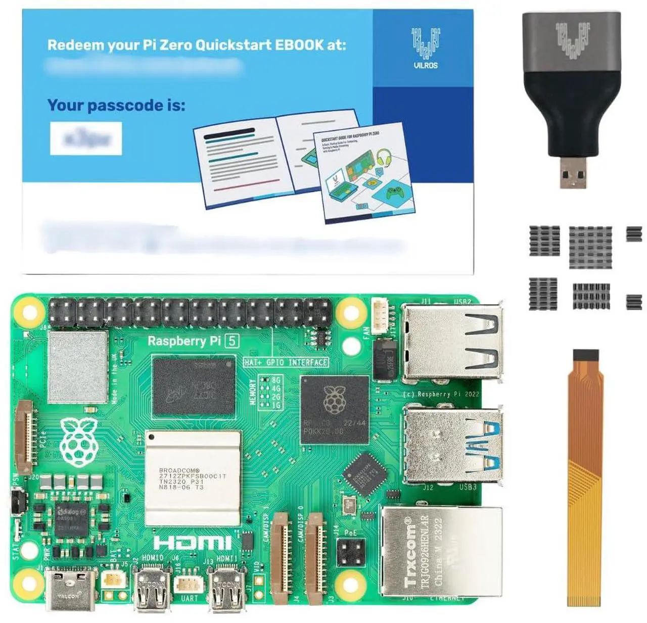 Main image of Vilros Barebone Stater Kit for Raspberry Pi 5-Includes Raspberry Pi 5 Board