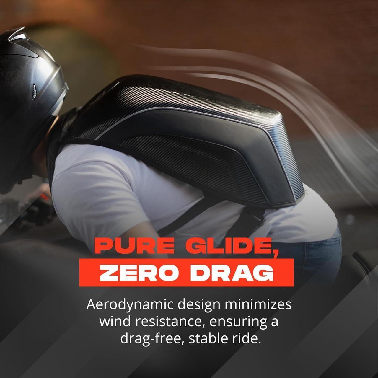 Alt view image 3 of 5 - KRONOX Hardshell Motorcycle Backpack for Men & Women - Protective No-Drag Helmet Bag, Fits 15-Inch Laptop, Reflective Riding Gear for Commute & Travel