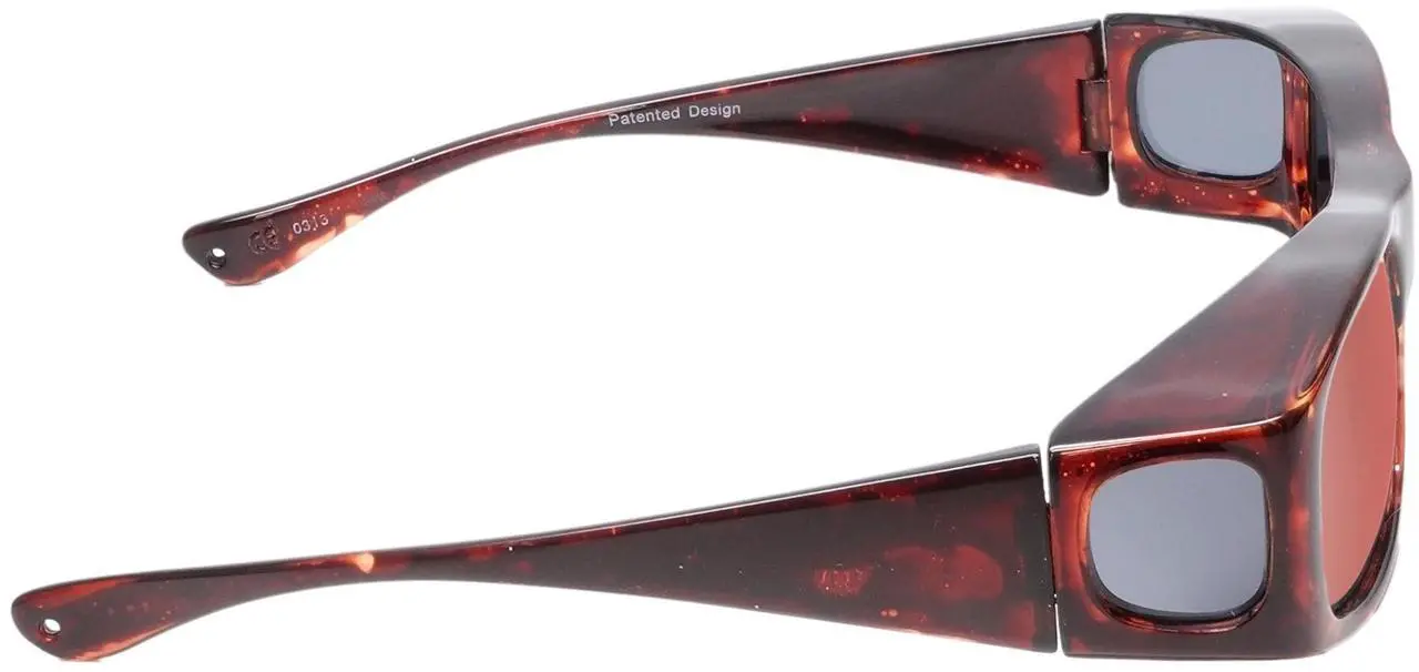 Alt view image 3 of 5 - Medspex Fl012 Color Therapy Mood Glasses Tortoise Havana/Red Photophobia Blue Light Sensitivity Chromotherapy Chakra Healing
