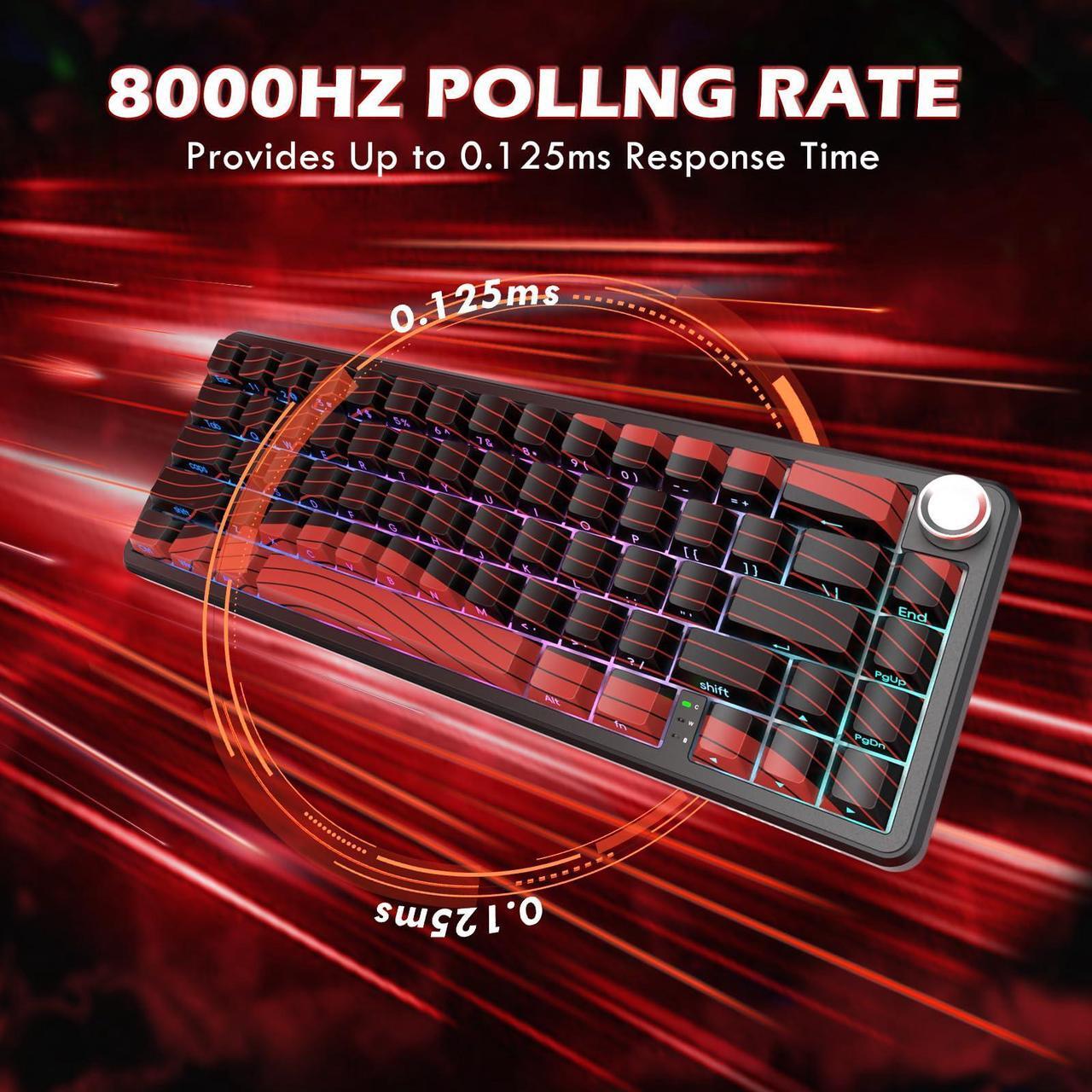 Alt view image 3 of 5 - Attack Shark X65PRO HE & X11 Gaming Combo,Hall Effect Magnetic Keyboard & Ultralight Mouse with RGB Charging Dock,8K Polling,22K DPI,Tri-Mode Wireless,Hot-Swappable, for Win/Mac/Linux-
