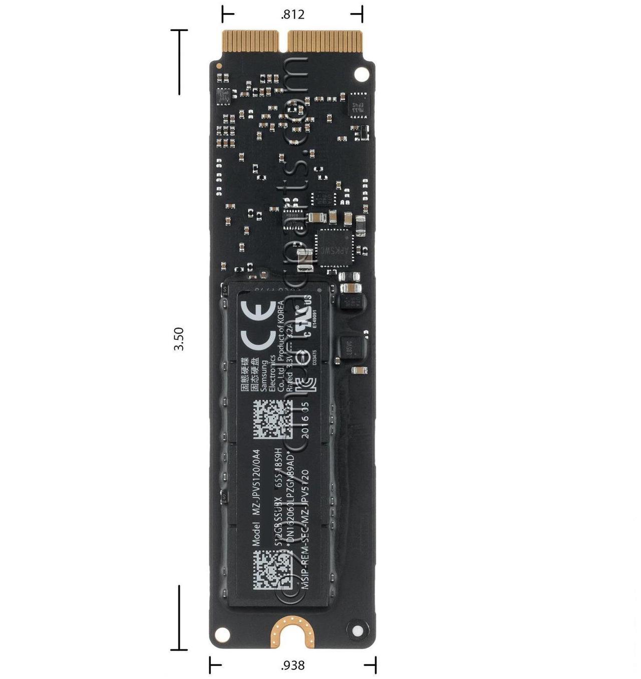 Alt view image 3 of 4 - Odyson - 512GB SSD Replacement for Apple MacBook Pro 13" Retina A1502 (Early 2015), 15" A1398 (Mid 2015)